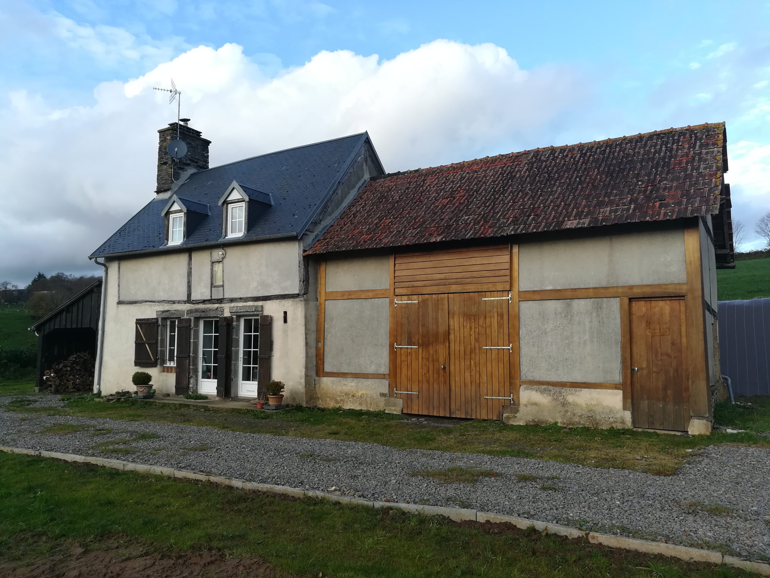 Avant la rénovation de la maison à Chasseguey