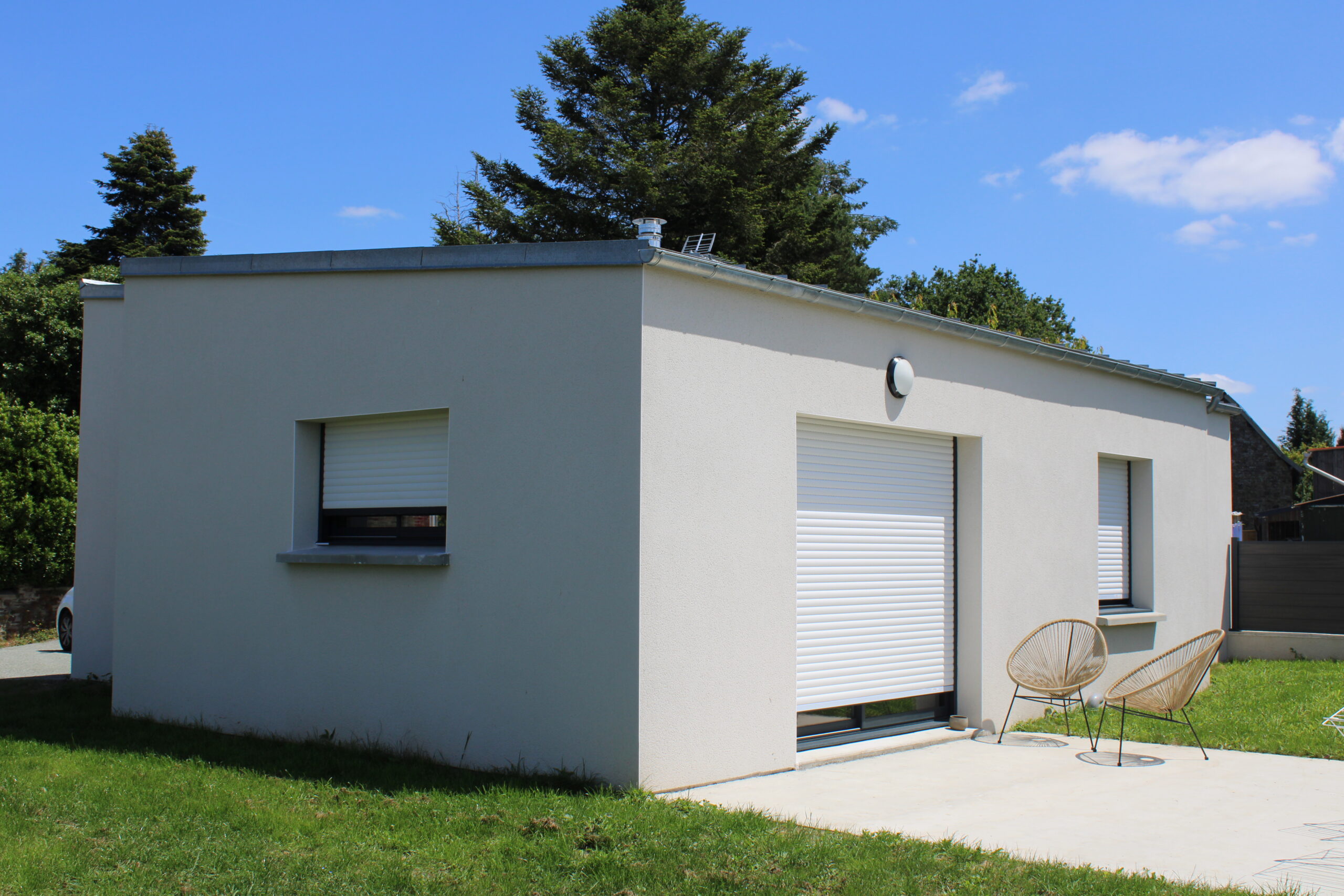 Maison vue de derrière à Brecey