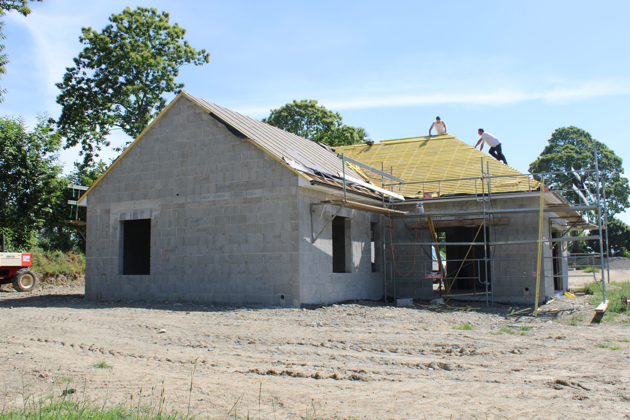 Maison vue de derrière à Parigny